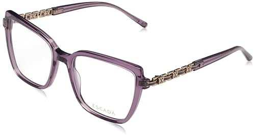 Escada Damen Eyeglass Frame Vese06 Shiny Transp.Violet 54/18/140 Sonnenbrille, Glänzend Transp.violett im Sale