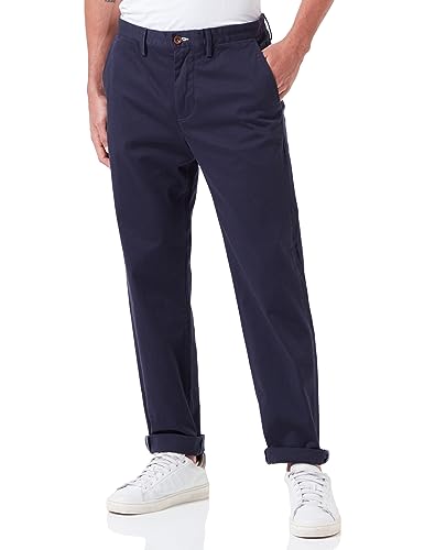 GANT Herren Regular Twill Chinos Klassische Hose, Marine, Standard im Sale