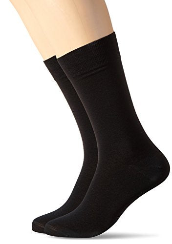 Palmers Herren Business Doppelpack Socken, Schwarz (Schwarz 900), 39/42 (2er Pack) im Sale