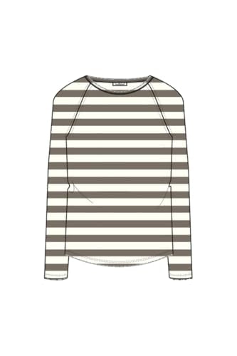 SMITH & SOUL Basic Sweat Raglan Striped in Beige, im Sale