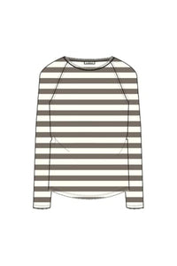 Thumbnail for SMITH & SOUL Basic Sweat Raglan Striped in Beige, im Sale