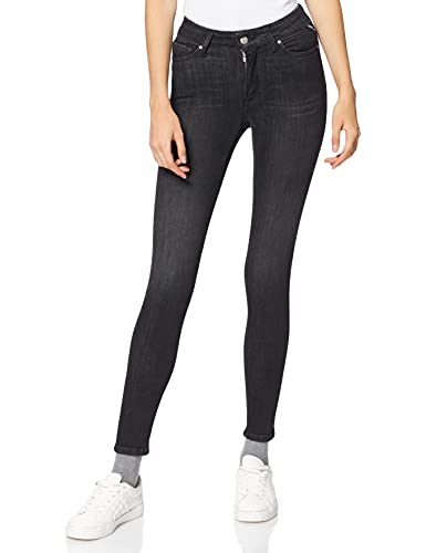 Replay Damen Jeans Luzien Skinny-Fit mit Power Stretch, Black 098 (Schwarz), 29W / 28L im Sale