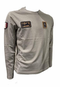 Thumbnail for Aeronautica Militare TS2317 T-Shirt mit dreifarbigen Pfeilen für Herren, Trikot, Hemd, Polo, Langarm, Stone Grey, im Sale