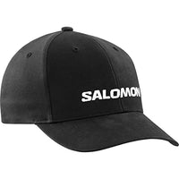 Thumbnail for Salomon Logo Mütze Unisex, Lässiger Stil, Komfort und Leichtigkeit, anpassbarer Sitz, Deep Black, Einheitsgröße im Sale