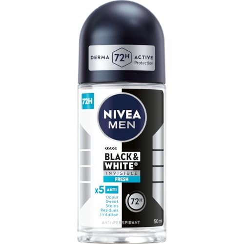 NIVEA Antitranspirant Black&White Invisible Fresh roll-on, 50ml im Sale