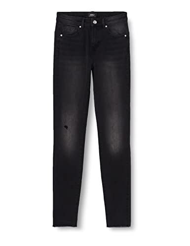 ONLY Damen Onlwauw Mid Power Sk Push Up Gua Ext, Black Denim, / 34 im Sale