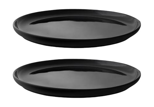 Stelton Teller, Schwarz, 22 x 22 cm im Sale