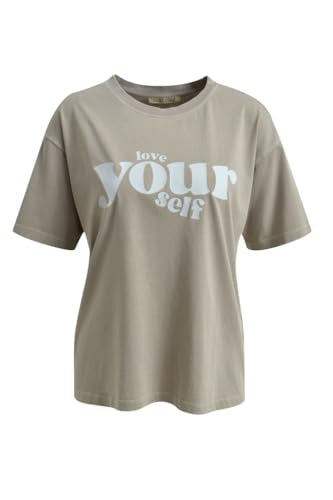 SMITH & SOUL T-Shirt with Print in Beige, im Sale