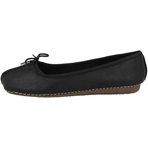 Clarks Damen Freckle Ice Ballerinas, Schwarz Black Leather, EU im Sale