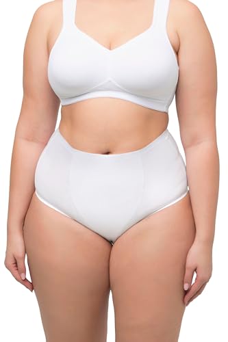 Ulla Popken Damen Bodice Briefs, Body Shaping Insert, High Waist, Shapewear Unterw sche, White Out, 50-52 EU im Sale