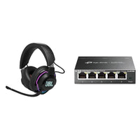 Thumbnail for JBL Quantum 910 Over-Ear Gaming Kopfhörer – Wireless 2,4 GHz & TP-Link TL-SG105E 5-Ports Gigabit Easy Smart Managed Netzwerk Switch im Sale