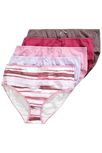 Ulla Popken Damen 5er, Midi-Briefs, Horizon 830048 Unterwäsche, Nachtblau, 58-60 im Sale