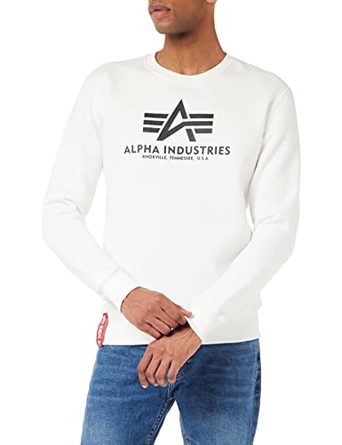 Alpha Industries Basic Sweater Sweatshirt für Herren White im Sale