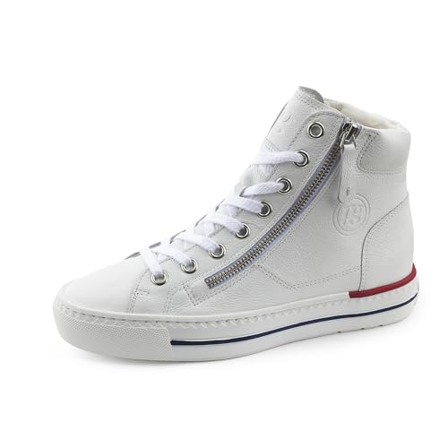 Paul Green Damen, Frauen High-Top Sneaker,Sportschuhe,Freizeitschuhe,Turnschuhe,Laufschuhe,schnürschuhe,high top Sneaker,Weiß (JA),37.5 EU / 4.5 UK im Sale