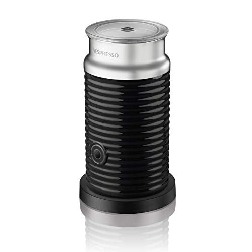 NESPRESSO Aeroccino 3 Milchaufschäumer, Elektrischer Milchaufschäumer für 120 ml cremigen Milchschaum und 240 ml heiße Milch, Schwarz