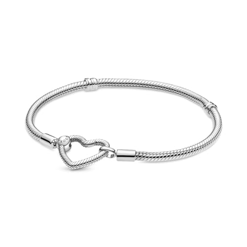 PANDORA Armband Moments Herzverschluss silber 599539C00 17 cm im Sale