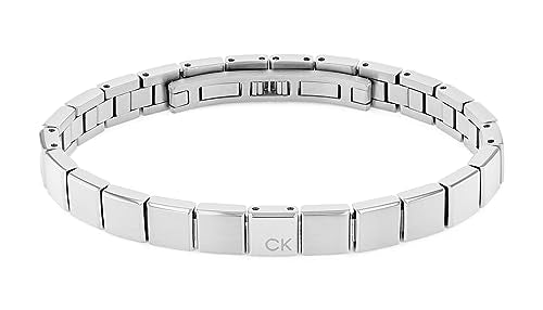 Calvin Klein Armband mit Knebelverschluss für Herren Kollektion MINIMALISTIC SQUARES aus Edelstahl oder Leder im Sale