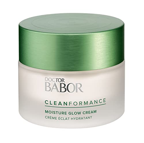 DOCTOR BABOR CLEANFORMANCE Gesichtscreme für trockene Haut, Feuchtigkeitscreme mit Vitamin E, Vegane Formel, Moisture Glow Cream, 1 x 50 ml im Sale