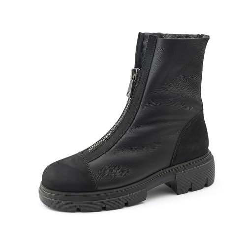 Paul Green Damen Bootie mit Warmfutter, Frauen Plateaustiefeletten,Warm gefüttert,uebergangsschuhe,uebergangsstiefel,Schwarz (Black),40 EU / 6.5 UK im Sale