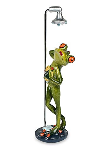 formano lustige Frösche Figur Frosch in Dusche Schwamm Poly 25 cm