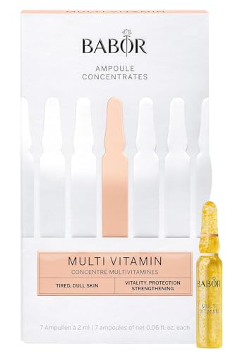 BABOR Multi Vitamin, Serum Ampullen für das Gesicht, Mit Vitamin E für eine gestärkte Hautbarriere, Ampoule Concentrates, 7 x 2 ml im Sale