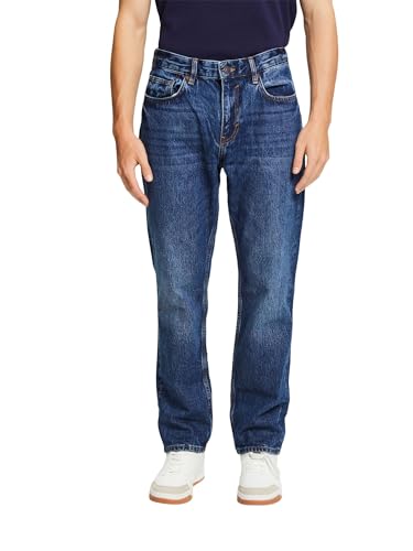 ESPRIT Herren 992ee2b303 Jeans, Blue Dark Washed, 32W / 34L EU im Sale