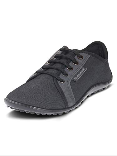 leguano Denim Graphit - Legerer Barfußschuh für City & Co (38, Graphit) im Sale