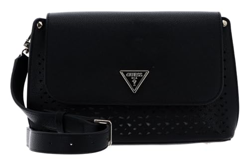 GUESS MERIDIAN FLAP CROSSBODY, schwarz(black), Gr. - im Sale