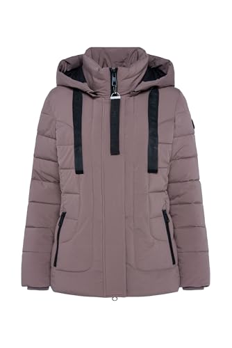 SOCCX Damen Puffer-Jacke mit abtrennbarer Kapuze Brown im Sale