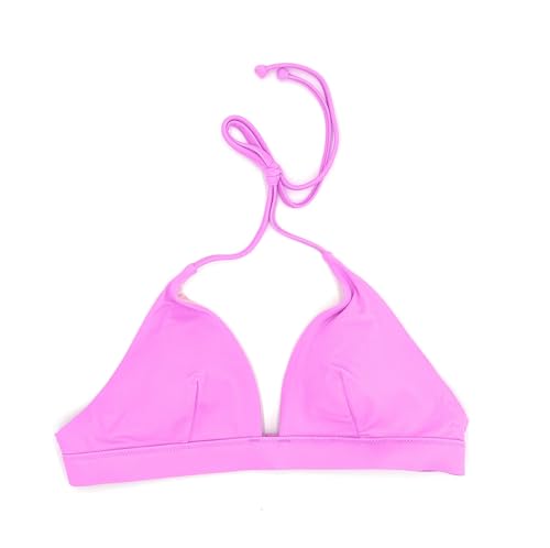 Victoria's Secret Essential Triangel-Bikini, Badeoberteil mit Neckholder, Weiß/Grün mit Blumenmuster, Medium im Sale