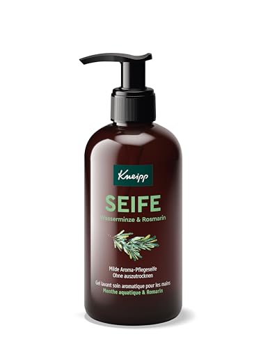 Kneipp Milde Aroma-Pflegeseife Wasserminze Rosmarin, milde Seife für eine gründliche Handreinigung, natürliche ätherische Öle für ein besonderes Dufterlebnis, 250 ml im Sale