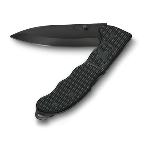 Victorinox Schweizer Taschenmesser Hunter Evoke BS Alox, Klappmesser Outdoor, 4 Funktionen inkl. 10 cm Klinge und Daumenpin, Schwarz im Sale