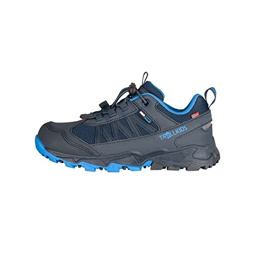 Kinder Tronfjell niedriger Wanderschuh Low, Marineblau/Mittelblau, Größe 37 im Sale