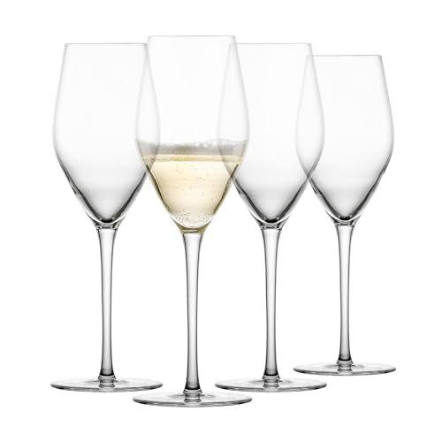 SCHOTT ZWIESEL Sektglas Bar Special (4er-Set), formschöne Sektgläser mit Moussierpunkt, spülmaschinenfeste Tritan-Kristallgläser, Made in Germany (Art.-Nr. 123622) im Sale