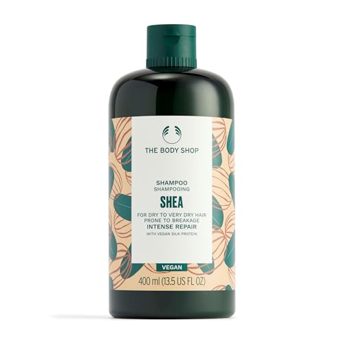 The Body Shop Shea Intense Repair Shampoo, feuchtigkeitsspendend für trockenes Haar, 400 ml im Sale