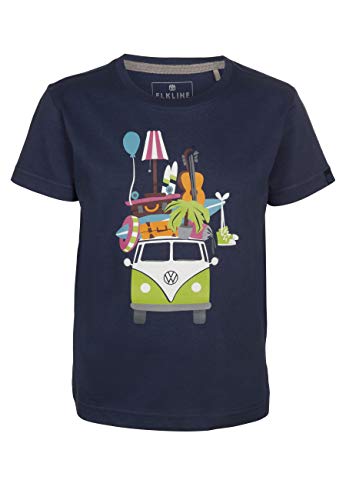 ELKLINE Kinder T-Shirt Huckepack VW-Bulli Print 3041179, Farbe:darkblue, im Sale