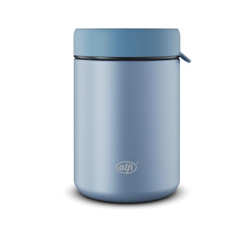 alfi ISO FOOD MUG 350ml, Blau matt, Edelstahl Thermobehälter für Essen, Isolierbehälter für Suppen, Salat, Müsli to go, hält 5 Stunden warm, 10 Stunden kalt, spülmaschinenfest, BPA-frei im Sale