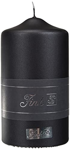 Fink Candle Stumpenkerze, Wachs, schwarz, 8cm im Sale