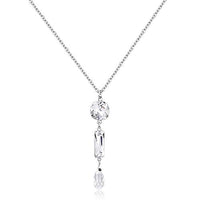 Thumbnail for Nobel Damen-Kette Silber Marken Kristalle Crystal Halskette Damen SCHMUCK im Sale