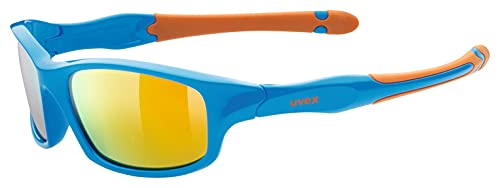 uvex sportstyle 507 - Sonnenbrille für Kinder - verspiegelt - inkl. Kopfband - blue-orange/orange - one size im Sale