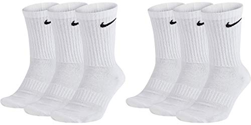 Nike Unisex Trainingssocken Everyday Cushioned Crew Socks SX7664 6 Paar, Größe:38-42, Artikel:-100 white im Sale