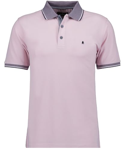 RAGMAN Herren Poloshirt mit Kontrast am Kragen M, Rosa-609 im Sale