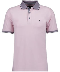 Thumbnail for RAGMAN Herren Poloshirt mit Kontrast am Kragen M, Rosa-609 im Sale