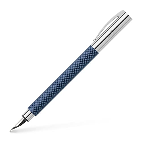 Faber-Castell 147122 - Füller Ambition OpArt Deep Water, Federstärke EF, 1 Stück