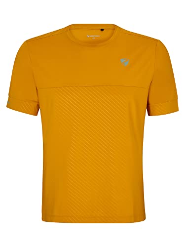 Ziener Herren Nicklas Funktions-Shirt - Fahrrad|Outdoor|Fitness|Sport - atmungsaktiv,schnelltrocknend,Kurzarm, Dark Mustard, 50 im Sale