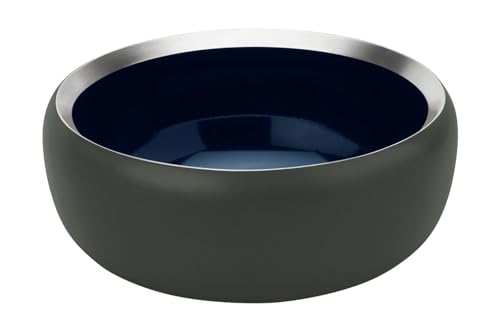 Stelton Ora Schale Ø15cm, dunkler Wald pulverbeschichtet innen mitternachtsblau H 6cm Nicht spülmaschinenfest im Sale