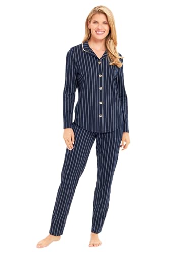 Rösch Pyjama im Herrenhemdstil 100% Baumwolle 1243081 16822 im Sale