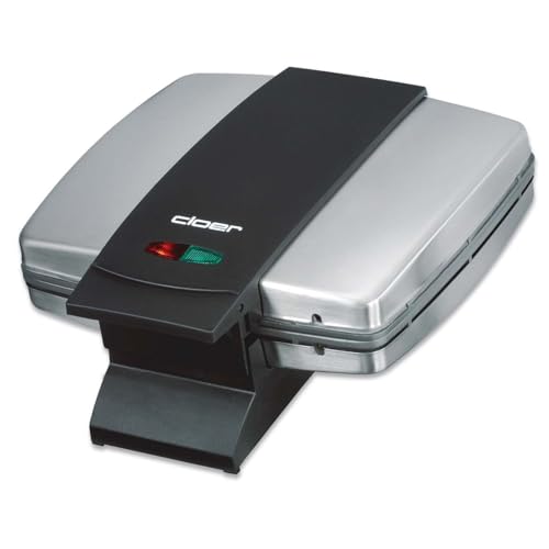 Cloer 6235 Sandwichmaker, 930 W, für 2 ganze Toast, Muschelform, optische Fertigmeldung, Kabelaufwicklung, mattiertes Edelstahlgehäuse im Sale