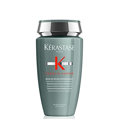 Kérastase | Bain de Masse Épaississant Shampoo, Für geschwächtes und feines Haar, Genesis Homme, 250 ml