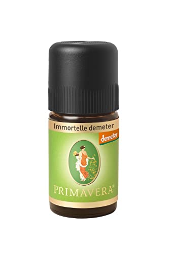 PRIMAVERA Ätherisches Öl Immortelle demeter 5 ml - Aromaöl, Duftöl, Aromatherapie - regenerierend, aufbauend, stärkend - vegan im Sale